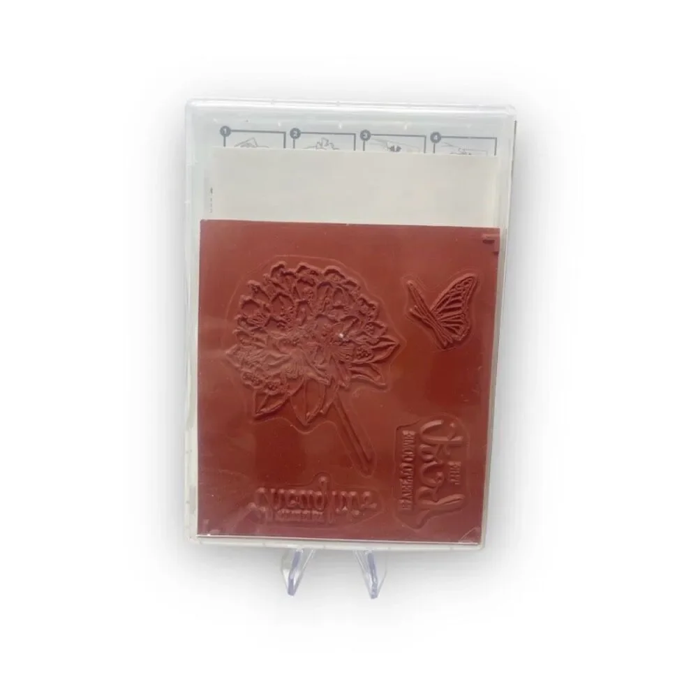 Stampin’ Up! Sale-A-Bration Heartfelt Blooms Best Thoughts Rubber Stamp Set New
